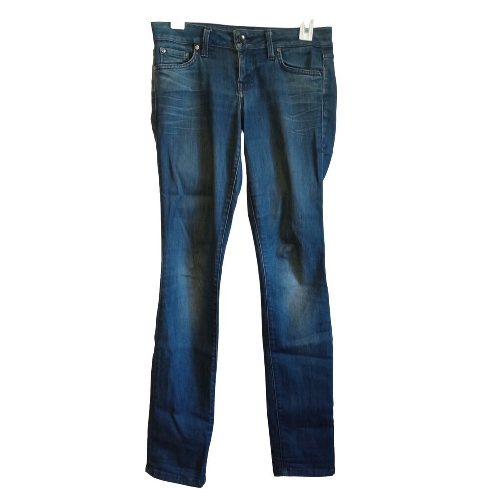 Anthropologie‎ Level 99 Lily Skinny straight dark was jeans
